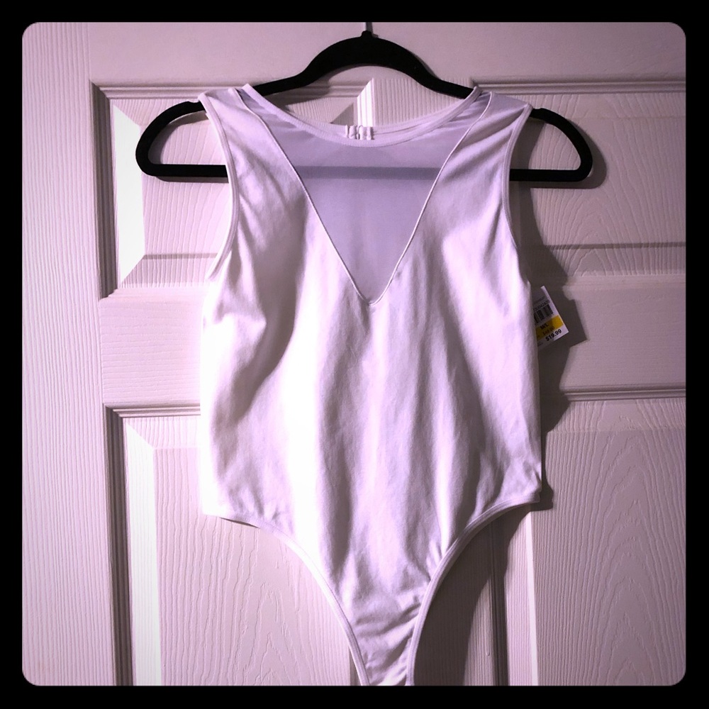 Mesh insert bodysuit